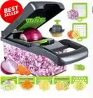 Vegetable Chopper, 16-in-1 Slicer, 8 Blades, Dicer, Container, Kitchen Tools