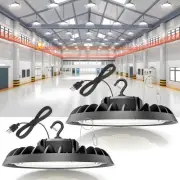2 Pack 200W UFO Led High Bay Light, 30,000LM, 5000K Daylight, 100-277V High B...