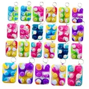 Bulk Mini Pop Fidget key chains，Birthday party Favors Supplies and Student