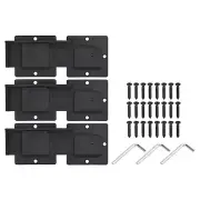 3 Pack 7.8" Black Flip Gate Latch Lock with Padlock Holes, 4mm Thickness Black
