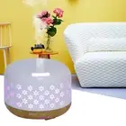 Quiet 300ml Wood Grain Humidifier & Aromatherapy Diffuser UK Plug