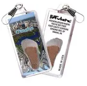 Omaha FootWhere® Souvenir Zipper-Pull. Made in USA