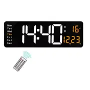 16Inch LED Digital Wall Clock- Alarm Clock/Temp/Date/Week/ Remote1050