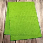 【LIFE 來福牌】超細纖維運動毛巾 綠色寬版
