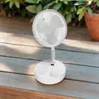 USB Rechargeable Foldable Portable Fan Outdoor Cooling Fan Floor Desk Fan