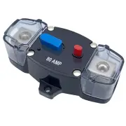 80 Amp Circuit Breaker with Manual Reset 12-48 Volt DC 0-8 Gauge for Marine Boat