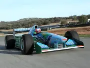 Cars 1994 benetton b194 formula one f 1 race Desk Mat Stitched