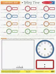 Melissa & Doug New Learning Mat Telling Time ~ Double sided