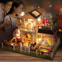在飛比找樂天市場購物網優惠-diy小屋小房子模型手工拼裝玩具中國風禮物