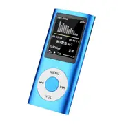 MP4 Player + 8GB SD Card MP3 Digital Video 1.8" LCD Music Video Media Player FM Radio Music Home-Blue
