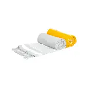 Nicola Spring 2pc Deluxe Turkish Cotton Towels Set - Grey + Yellow