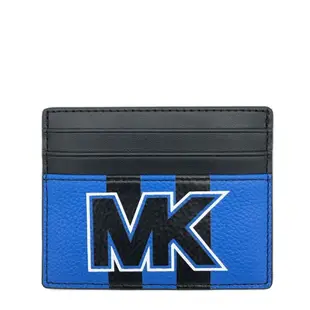 MICHAEL KORS 信用卡夾 卡片夾真皮皮革 信用卡夾 卡片夾 悠遊卡夾 證件夾 M91362 藍黑色MK(現貨)▶指定Outlet商品5折起☆現貨