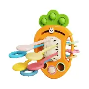 Engaging Montessori Toy Silicone Pull String Baby Toy for Developmental Learning