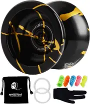 MAGICYOYO N11 Alloy Aluminum Professional Yoyo Unresponsive Yoyo Ball (Black Gol