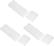 MOTHNUR 3pcs Travel Tongue Scraper Case Compact Storage Holder for Daily Use Convenient Tongue Cleaning Tool Carrier Easy Maintenance and Stylish Design White