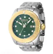 BF DEAL! Invicta Men's 50mm SWISS RONDA GMT Specialty Quartz SS Green Dial Watch