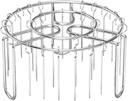 Skewer Stand - Hanging Kebab Skewer Stand | Vertical Skewer Stand Oven | Steel Skewers Rack Holder | Oven Rack | Air Fryer Skewer Stand | Non-Stick Reusable Rust-Proof Stainless Grilling Skewer