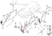 MINI COUNTRYMAN R60 Front Left Door Cable Harness 61129811259 NEW GENUINE