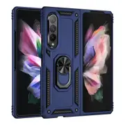 For Samsung Galaxy Z Fold 3 5G Phone Case Z Fold 3 Silicone Heavy Duty Phone Case Samsung Z Fold 3 5G Magnetic Phone Case Samsung Z Fold 3 5G Navy Blu