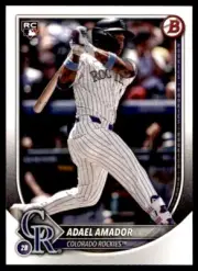 300 Card Lot 2025 Bowman Rookie #31 Adael Amador Rockies RC