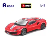 Bburago 1:43 Scale Race & Play Ferrari 488 Pista Diecast Model Car