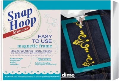 Snap Hoop Monster for Janome M17 (11 in x 18.1 in) Magnetic Embroidery