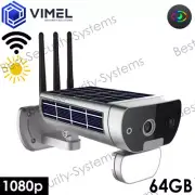 Outdoor Wireless 64GB Solar Powered IP WIFI Security Flood Light Camera