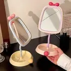 360° Rotatable Bow Makeup Mirror Light Luxury Desktop Stand Mirror TableTop