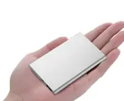 Ultra-thin Mini Portable Mobile Power for IPhone, IPad, Galaxy, Android Phone, MP3 MP4 Player-Silver