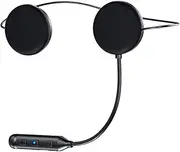 GDM Motorcycle Helmet Bluetooth Headset, Dual Speakers, Flexible Microphone, Wireless Controls, Black