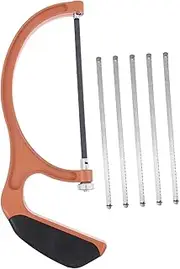 HEMOTON 1 Set Mini Hacksaw for Childrens Woodworking Handsaw with Replaceable Blades DIY Mini Saw for Safe and Easy Cutting Present for Young Craftsmen