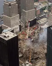 GROUND ZERO CLEANUP AERIAL VIEW 9/11 8x10 GLOSSY PHOTO PRINT