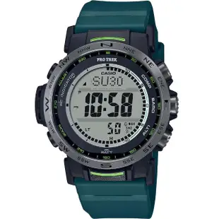 【CASIO 卡西歐】PROTREK 戶外多功能太陽能電波手錶(PRW-35Y-3)