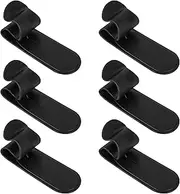 DODAMOUR 6 Pack Car Umbrella Holder, Universal Trunk Hook Fastener Clip for Auto Vehicle, Adhesive Car Back Seat Umbrella Storage Accessories (Black)