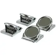 J.Burrows Magnetic Clips Round Stainless 4 Pack