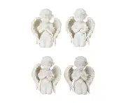 4pcs 10cm Knee Pray Cherub Angel Ornament Statue Figurine Sculpture Cemetery VIC