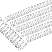 14mm (9/16") Binding Combs, 20 Pcs 120 Sheet Pitch 32 Ring, Silver