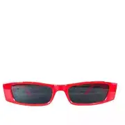 New Petals & Peacocks Zumiez Nevermind Red Retro 70s Sunglasses UV 400 NWOT