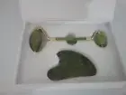 BAIMEI Jade Roller & Gua Sha Set Face Roller and Gua Sha Facial Tools for Skin -