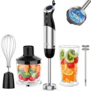 Upgraded Immersion Blender Handheld, 1000W 12-Speed 5 in 1 Hand Mixer Stick Blen