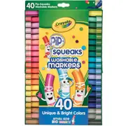 40pc Crayola Pip-Squeaks Washable Mini Markers Coloring Tools Kids/Toddler 3y+