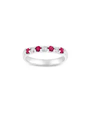 Diana M. Fine Jewelry 14K 0.35 ct. tw. Diamond & Ruby Ring