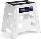 13" Folding Step Stool for Adults and Kids Holds up to 300 Lbs Non-Slip Folding