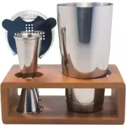 Home Bartender Stainless Steel Cocktail Shaking Kit The Cocktail Box Co. New