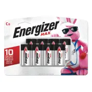 Energizer� MAX Alkaline Batteries, C, 8 Batteries/Pack