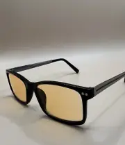 BRAND NEW AMBER/BLUE LIGHT BLOCKING GAMING & COMPUTER GLASSES w/style & mag+3.0
