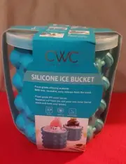Brand New Cook With Color Teal Silicone Ice Bucket BPA Free, Reusable, With Lid