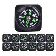 15Pk Hard Shell Liquid Filled Mini Button Compass for Outdoor Hiking Wrist Watch