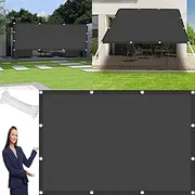 Sun Shade Sail 1.5 x 3 m(4.9 x 9.8ft) Rectangle Waterproof Sails Canopy Windproof for Outdoor Garden Patio Party Backyard Yard Camping, Dark Grey