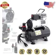Portable Oil-Free Mini Airbrush Compressor with 3L Tank & Cooling Fan—Quiet &...